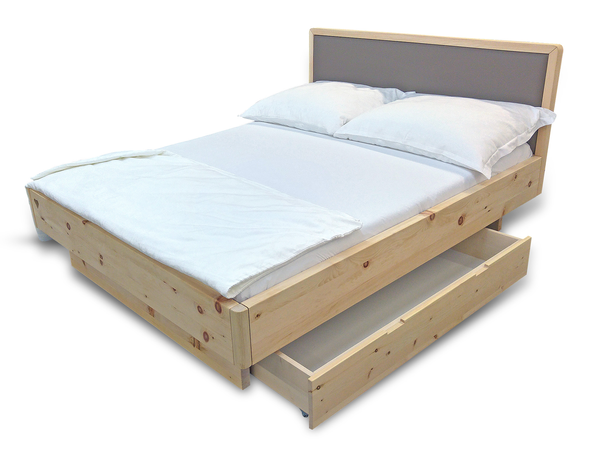 Massivholzbett Unique Zirbenholz