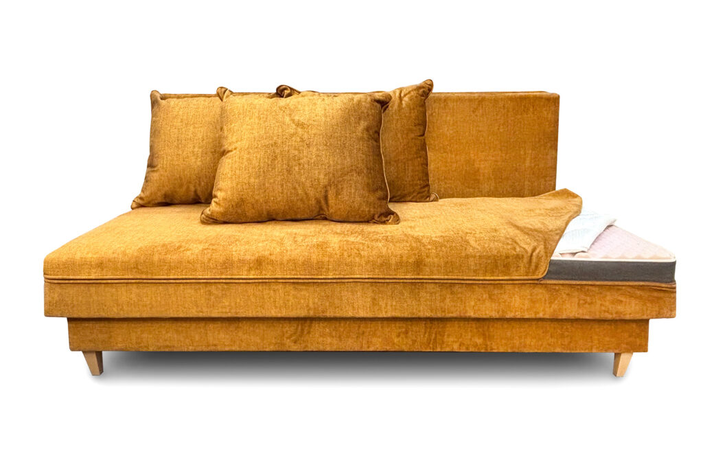 Sofa Elegance mit Reißverschluß ein Stück geöffnet